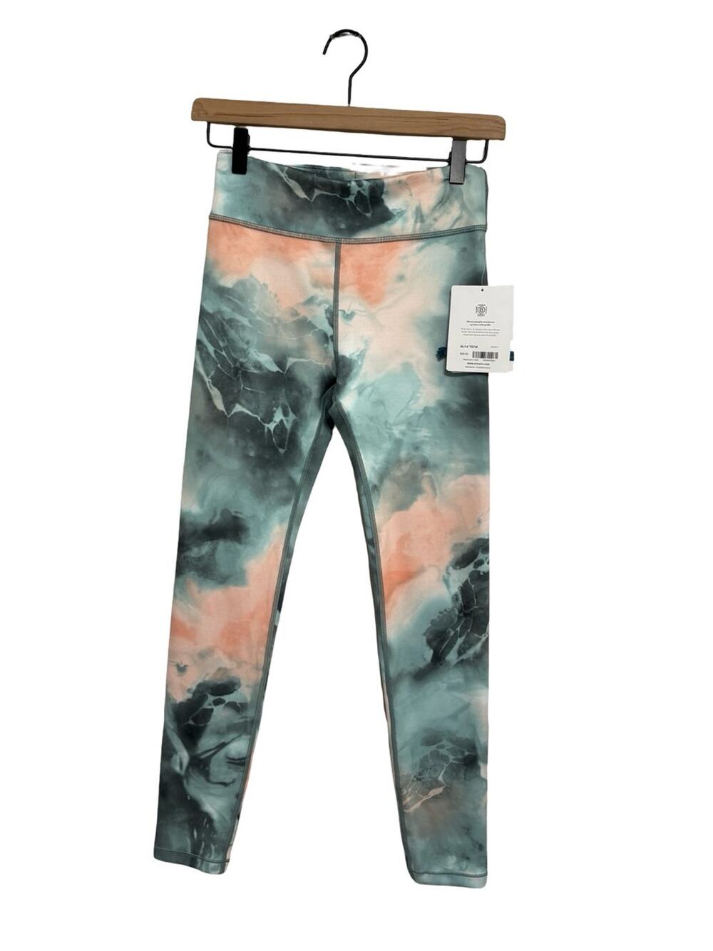 NEW Athleta Girl High Rise Chit Chat Tight in Leap Camo Green - Size XL